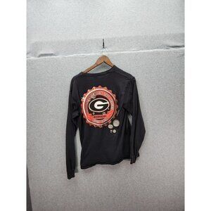 University Of Georgia Delta Pro Weight Sweatshirt Mens M Black Long Sleeve
